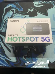  1 راوتر شريحة زين جديد بقراطيسة zain router- 5G black NEW انترنت واي فاي زين