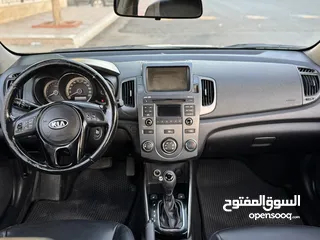  17 كيا فورتي للبيع بحالة ممتازه  Kia Forte 2013 لون اسود فحص كامل