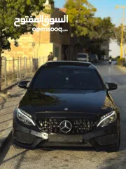 2 مرسيدس c200 AMG موديل 2016 ماطور 2000 تيبرو  أسود ولا جرام بوية السيارة بحالة الشركة بيت لحم  جوال