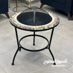  3 كانون الفحم الحجري على شكل مدور وشكل مربع
