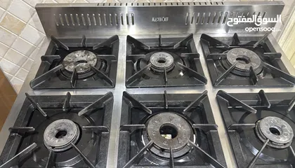  2 فرن غاز تجاري (6 عيون) ماركة MasterChef للبيع
