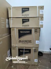  2 وصل تكيفات شارب 2.25   بارد ساخن ديجيتال بلازما جديد زيرو