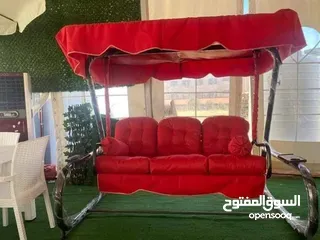  4 مرجيحه ثلاثية #ايطالي  جميع الالوان الفرش قماش وتربورف ضد الشمس والماء والعوامل الخارجية