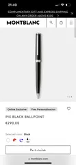  5 قلم مونت بلانك جديداصلي للبيع montblank pen