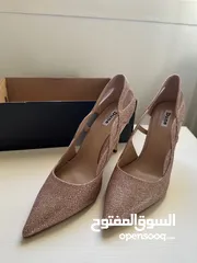  2 New high heels from Dune - not used - rose gold  كعب ديون روز جولد جديد