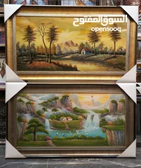  22 براويز وتعليقات وحائط بأقل الاسعار لوحات رسم مرايا غرف سفرة وصالونات وجلوس وأدوات المنزلية يدويا