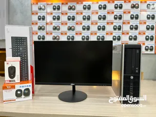  4 أجهزة كمبيوتر كامله بحالة الوكالة i5 مع شاشة جديده