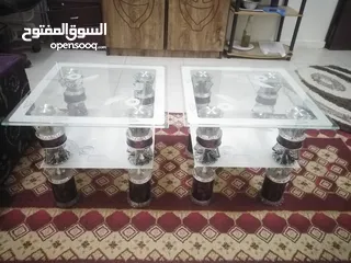  3 2 طاولة زجاجيه للبيع