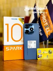  2 رام 16 جيجا 256 spark 10 pro جهاز مستعمل وكاله مكفول سنة