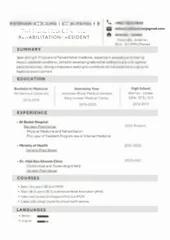  8 سيرة ذاتية CV للاطباء وكل التخصصات باحترافية عالية ، Cover Letter ، ATS