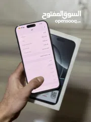  3 iPhone 16 pro max  256g بطارية 90 مش مفتوح ولا مصلح  موجود بالخليل