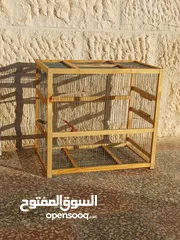  1 قفص خشب للحسون