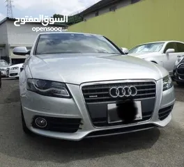  1 سيارة Audi A4 اودي اي فور لون فضي موديل 2011 للبيع