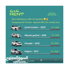  1 4WD Rental cars -  in Muscat - Extra kilometers for travel agents & Tourist