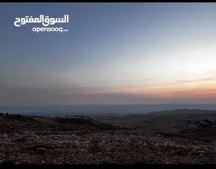  2 تملك الان فرصة العمر قطعة ارض من اراضي غرب عمان مطلة على فلسطين و الاغوار و البحر الميت و سد الكفرين