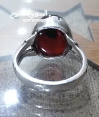  5 للبيع خاتم بحريني فضة ثكيلة الحجر عقيق يماني أصلي