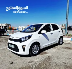  1 كيا بيكانتو 2020 فل بصمة  عداد قليل ( 50 ) ألف كيلو