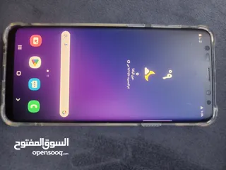  2 سامسونج s9بلص بحالة ممتازة مع شاحن 64 جيجا