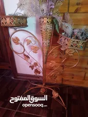  2 ستاند ورد لونه ذهبي