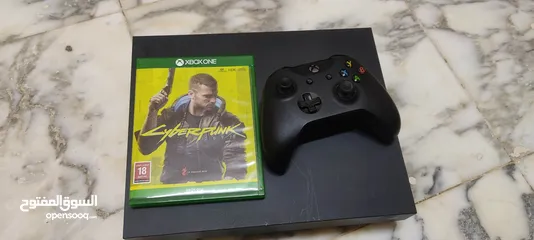  6 XBOX ONE X 1TB HDD 4K 30FPS  1080P 60FPS 1 FREE GAME ( CYBERPUNK) NO BOX 1 CONSOLE 1 CONTROLLER