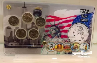 12 ستاندات منوعه عالميه يحتوي بالداخل على قطع معدنيه وفضيه انسر