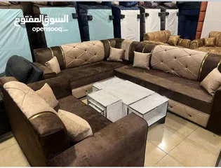  2 طقم كورنر شرحات 7 مقاعد بسعر 155