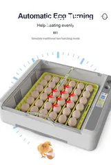  19 فقاسات بيض اتوماتيك بالكامل 36 بيضة تصلح لتفريخ كل انواع البيض