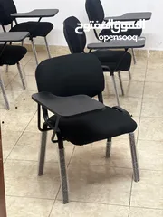 2 كرسي طلاب عملي ومريح للدراسة والجلسات الطويلة! سطح كتابة جانبي ثابت