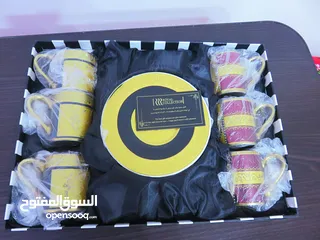  14 طقم فناجين قهوة مذهب فاخر Golden coffee cups set