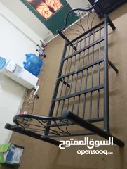  2 سرير  معدني   قابل  للفك  والتركيب