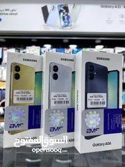  3 جهاز جديد بالكرتونة Samsung A06 رام 12 جيجا 128 مكفول سنة هدية كفر ولزقة وشاحن الاصلي متوفر توصيل