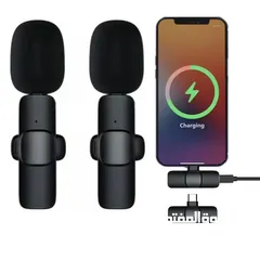  3 مايكروفون تسجيل على الهاتف wireless microphone K11