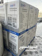 8 ثلاجه سامكس 91 ليتر واسعه لون اسود مميز وسلفر.  بسعر حرق