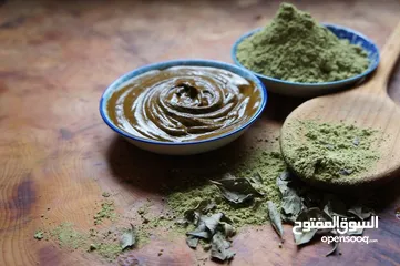  8 حناء طبيعية خضراء أصلية للتجميل و صبغ الشعر