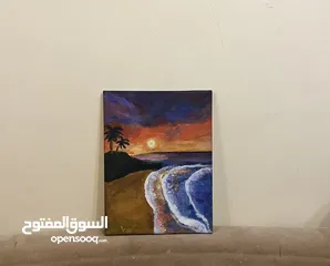  18 لوحات فنية مرسومة يدوي و لوحات حسب الطلب و تصاميم منشورات مواقع التواصل الاجتماعي