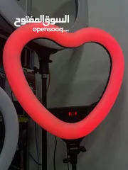  4 ستاند مضيء على شكل قلب  Ring Light