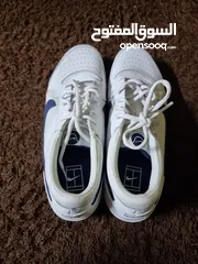  3 Nike Zoom Court Lite 3 Men's Shoe, White (Size 46 حذاء نايكي زووم كورت لايت 3 للرجال، أبيض (مقاس 46
