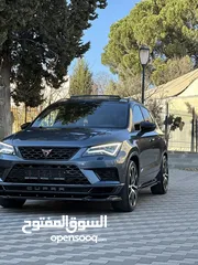  1 seat ateca cupra 2020  4*4 فل الفل فحص فوق النخب  امكانية البدل وارد  عداد قليل رخصة و تامين 380hp