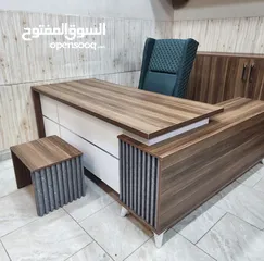  17 مكتب مدير 180سم مع طاولة وسط هدية توصيل مجاني داخل عمان متوفر عدة الوان حسب الطلب