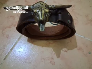  3 بحالة الجديد حزام جلد طبيعي اقرأ الإعلان جيدآ