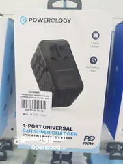  1 Powerology universal gan Charger 100w×2 C port super Charger