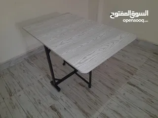  20 السلام عليكم ورحمة وبركاته  ترابيزة بتتفرد  الجسم كله حديد  خشب HBL منتج جديد 120*80*78 ارتفاع