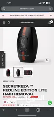  1 جهاز إزالة الشعر بالليزر المنزلي SECRETREZA TM REDLINE EDITION LITE HAIR REMOVAL