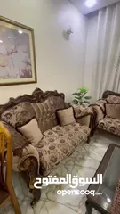  4 طقم كنب 7 مقاعد خشب زان مستعمل