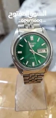  4 Vintage Seiko 5 Automatic 7009 Green Dial Japan made watch for Men's