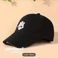  6 Unisex Sunshade Adjustable Casual Baseball Cap With NY Pattern For Spring And Autumn Travel Seaside