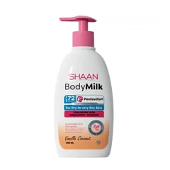  1 shaan body milk 300ml  شان حليب مرطب للجسم لوشن للجسم للبشرة الجافة والمتوسطة