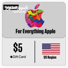  1 iTunes Gift Card 5$