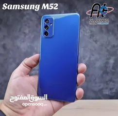  3 مستعمل Samsung M52 5G رام 16 جيجا 128 بدون كرتونه في شعر بكزازه خارجية كمرا متوفر توصيل