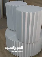  12 طاولات وسط خشب 18م الون حسب الطلب مكون من ثلاث قطع تفصيل حسب الطلب والمقاس
